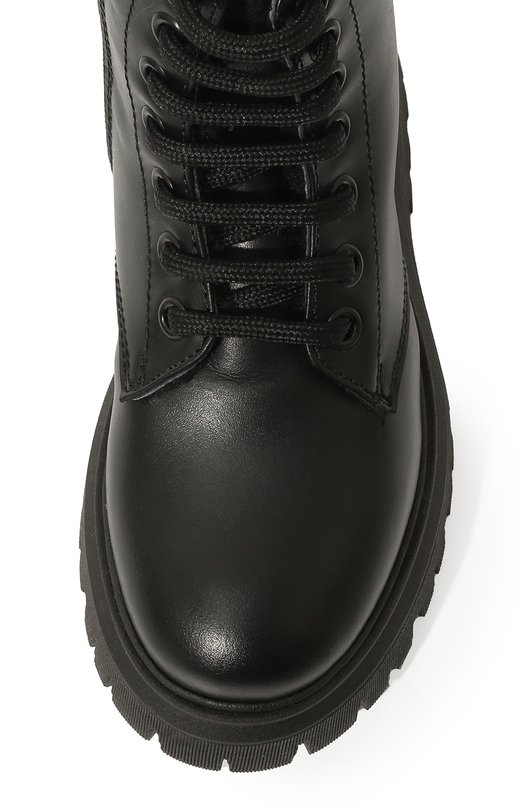 Кожаные ботинки Moschino Чёрный, фото 4