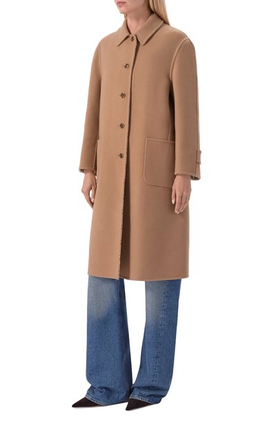 Двустороннее пальто из шерсти и шелка GUCCI, арт. 695094/ZAIYP, фото 3