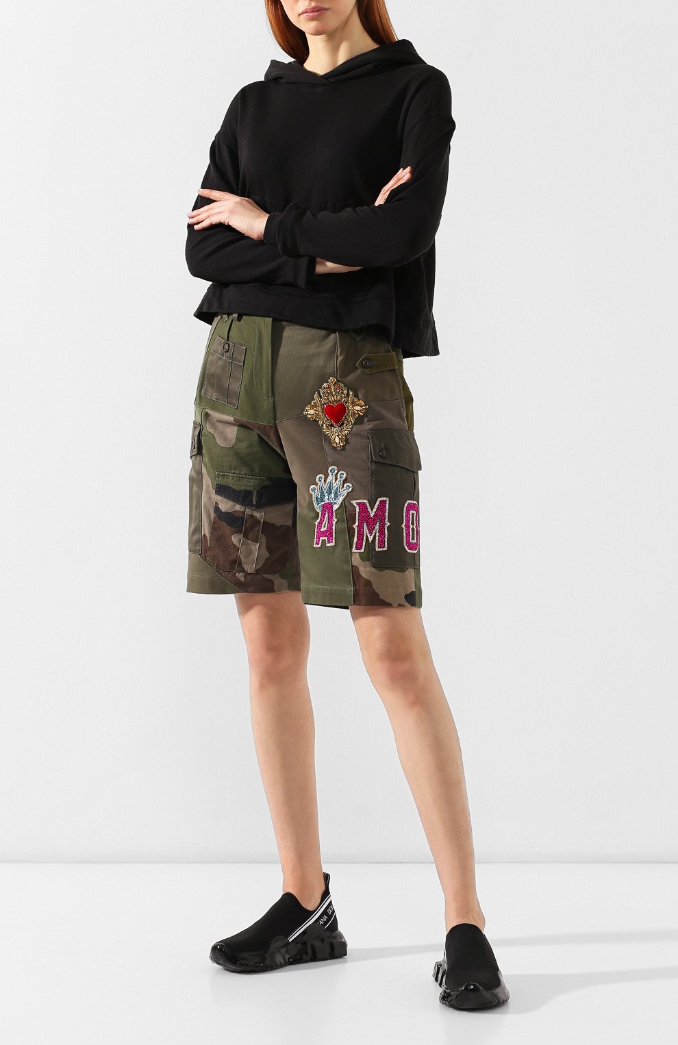 Текстильные кроссовки sorrento DOLCE & GABBANA, арт. CK1595/AK267, фото 2