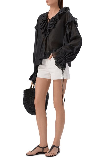 Блузка FLASHIN черного цвета по цене 32000 руб., арт. FS26BB, фото 2 Блузка FLASHIN, арт. FS26BB, фото 2