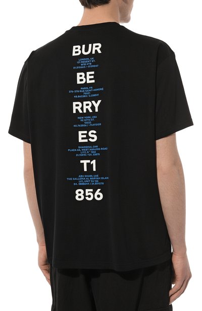 Хлопковая футболка BURBERRY, арт. 8071179, фото 4
