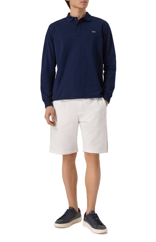 Шорты из лиоцелла и хлопка Paul&Shark 26411806 Белый  26411806 Фото 2