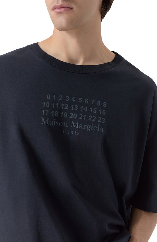 Хлопковая футболка Maison Margiela S67GC0042/S24575 Чёрный  S67GC0042/S24575 Фото 5
