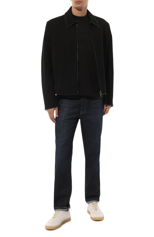 Хлопковая футболка Giorgio Armani GM000159/TE10333 Чёрный  GM000159/TE10333 Фото 2