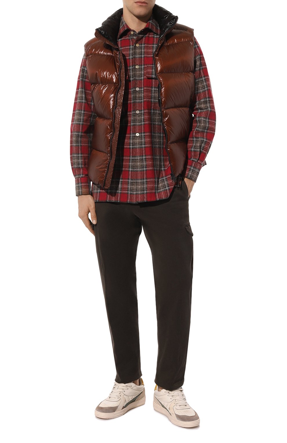 Хлопковая рубашка KITON красного цвета по цене 93700 руб., арт. UCRRLH0861302, фото 2 Хлопковая рубашка KITON, арт. UCRRLH0861302, фото 2