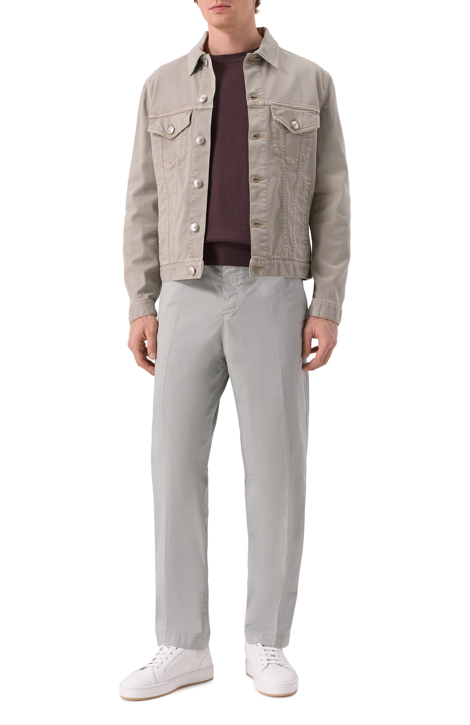 Хлопковый джемпер BRUNELLO CUCINELLI, арт. M2900100, фото 2