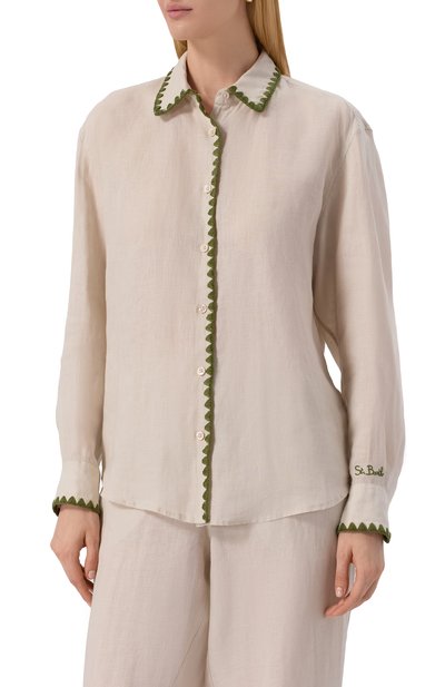 Льняная рубашка MC2 SAINT BARTH, арт. STBW MEREDITH/06874H, фото 3