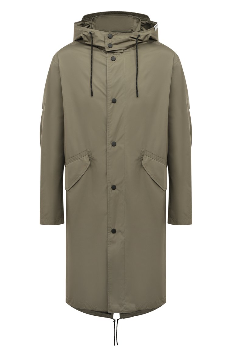 Мужская парка A.P.C. хаки цвета, арт. PSAII-M30192 | Фото 1 (Материал внешний: Синтетический материал; Рукава: Длинные; Длина (верхняя одежда): До колена; Кросс-КТ: парка; Стили: Милитари, Кэжуэл)