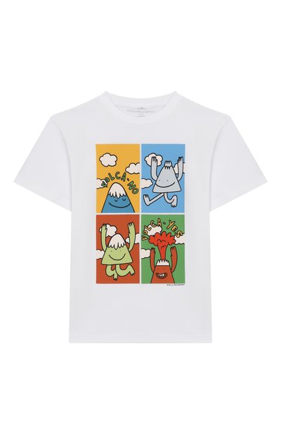 Хлопковая футболка STELLA MCCARTNEY, арт. TX8Q11