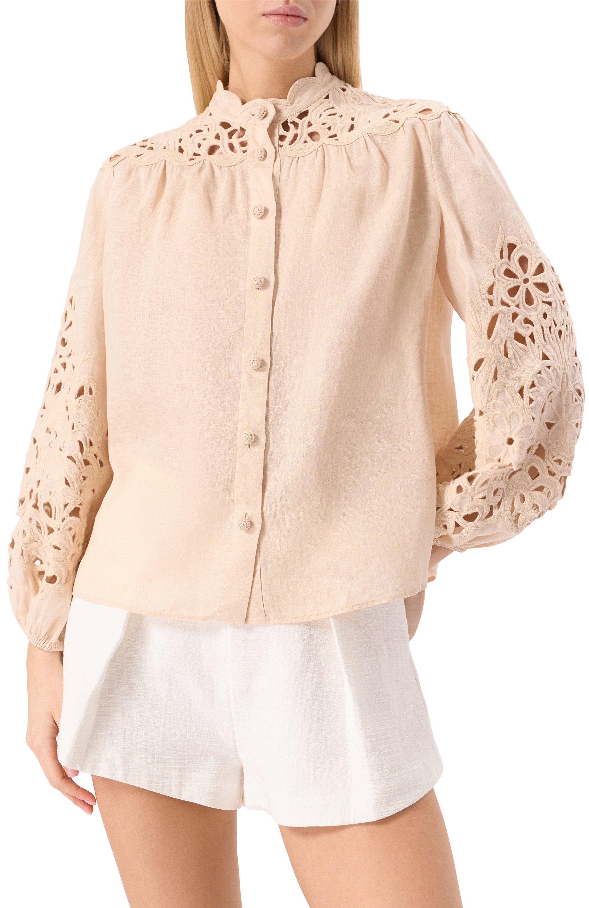 Льняная блузка ZIMMERMANN, арт. 1834TRS251, фото 3