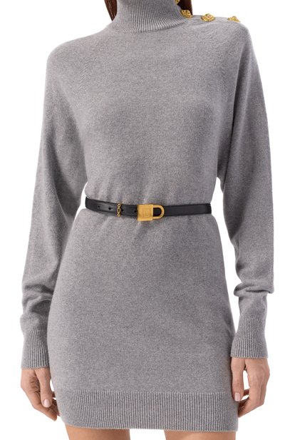 Кожаный ремень BALMAIN черного цвета по цене 69950 руб., арт. FN1WJ193/LSLX, фото 2 Кожаный ремень BALMAIN, арт. FN1WJ193/LSLX, фото 2