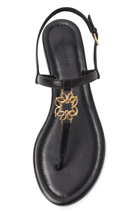 Кожаные сандалии Elie Saab B0015/NL001 Чёрный  B0015/NL001 Фото 6