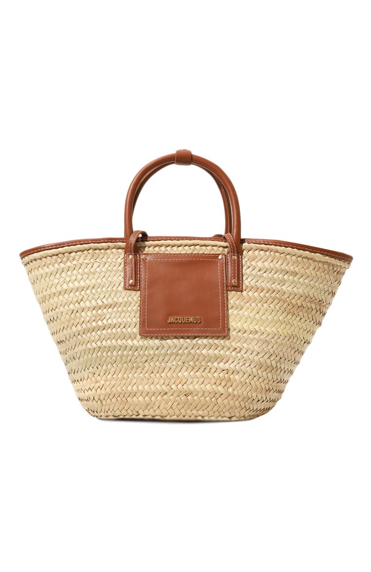 Женская сумка le panier soleil JACQUEMUS бежевого цвета, арт. 23E/223BA045-3072 | Фото 1 (Размер: medium; Материал: Рафия; Автоматизация ТО: Проставлено; Автоматизация состава: Проставлено)