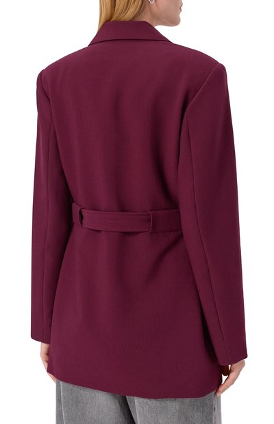 Жакет GANNI фиолетового цвета по цене 66800 руб., арт. W0403, фото 4 Жакет GANNI, арт. W0403, фото 4