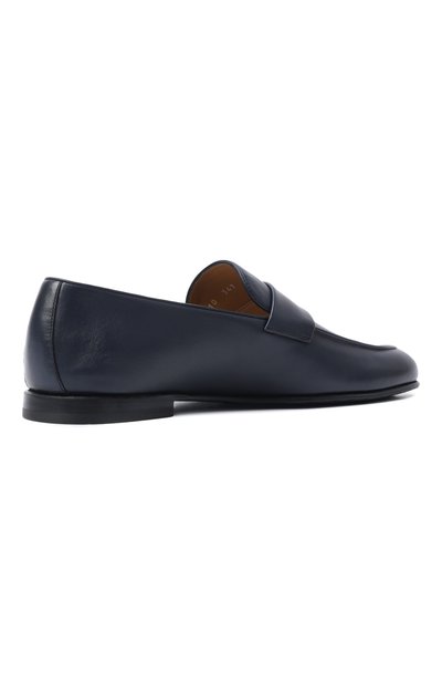 Кожаные лоферы BARRETT темно-синего цвета по цене 66500 руб., арт. 221U006.42/NAPPA RETR0, фото 4 Кожаные лоферы BARRETT, арт. 221U006.42/NAPPA RETR0, фото 4