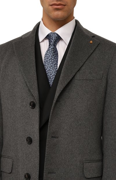 Шелковый галстук BOSS синего цвета по цене 8040 руб., арт. 50499583, фото 2 Шелковый галстук BOSS, арт. 50499583, фото 2