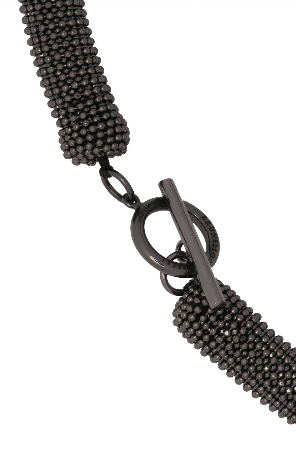 Колье BRUNELLO CUCINELLI темно-серого цвета по цене 139000 руб., арт. MC0W9G201, фото 3 Колье BRUNELLO CUCINELLI, арт. MC0W9G201, фото 3