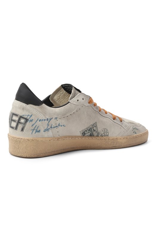 Замшевые кеды Ball Star Golden Goose Deluxe Brand GMF00117.F007578 Серый  GMF00117.F007578 Фото 5