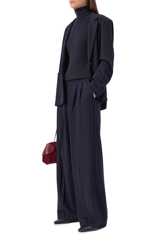 Водолазка из шерсти и шелка Windsor 52 DP620 10014631/30047417 Синий  52 DP620 10014631/30047417 Фото 2