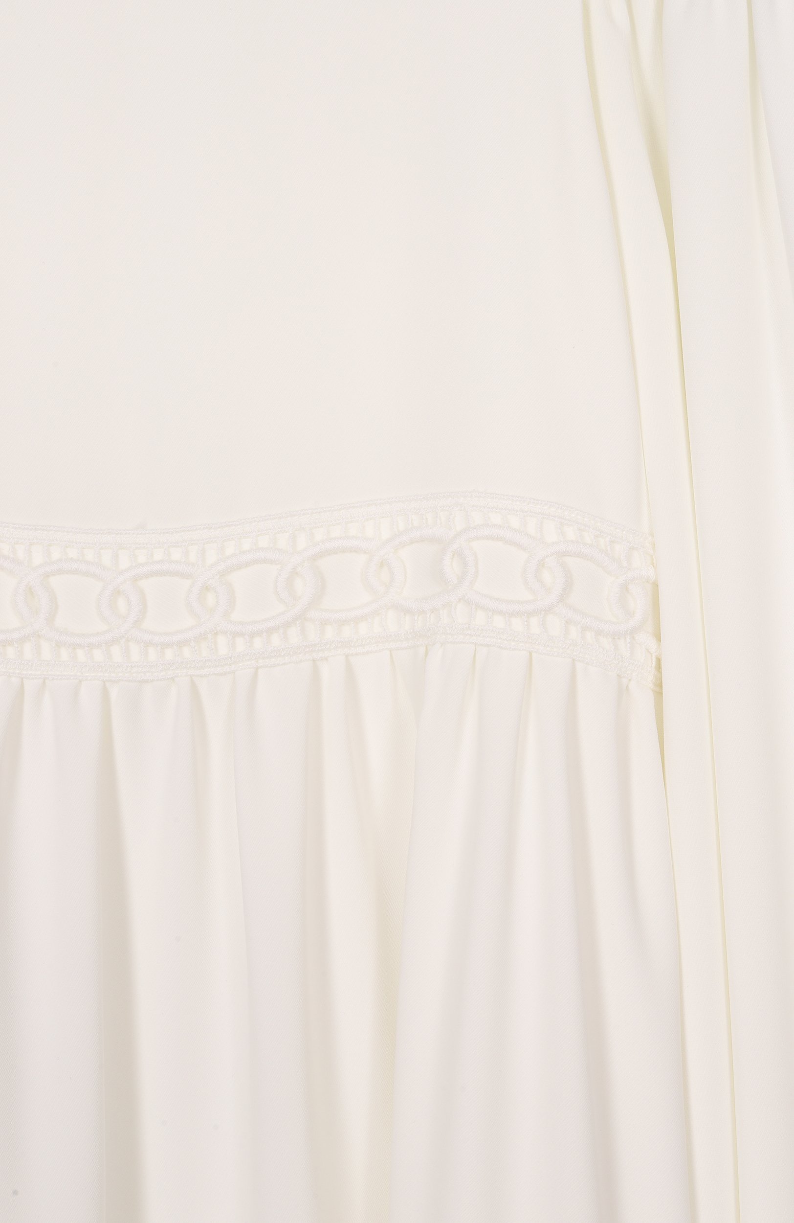 Платье ELIE SAAB KIDS молочного цвета по цене 103500 руб., арт. EFAB126 MXML/TS1036_001, фото 3 Платье ELIE SAAB KIDS, арт. EFAB126 MXML/TS1036_001, фото 3