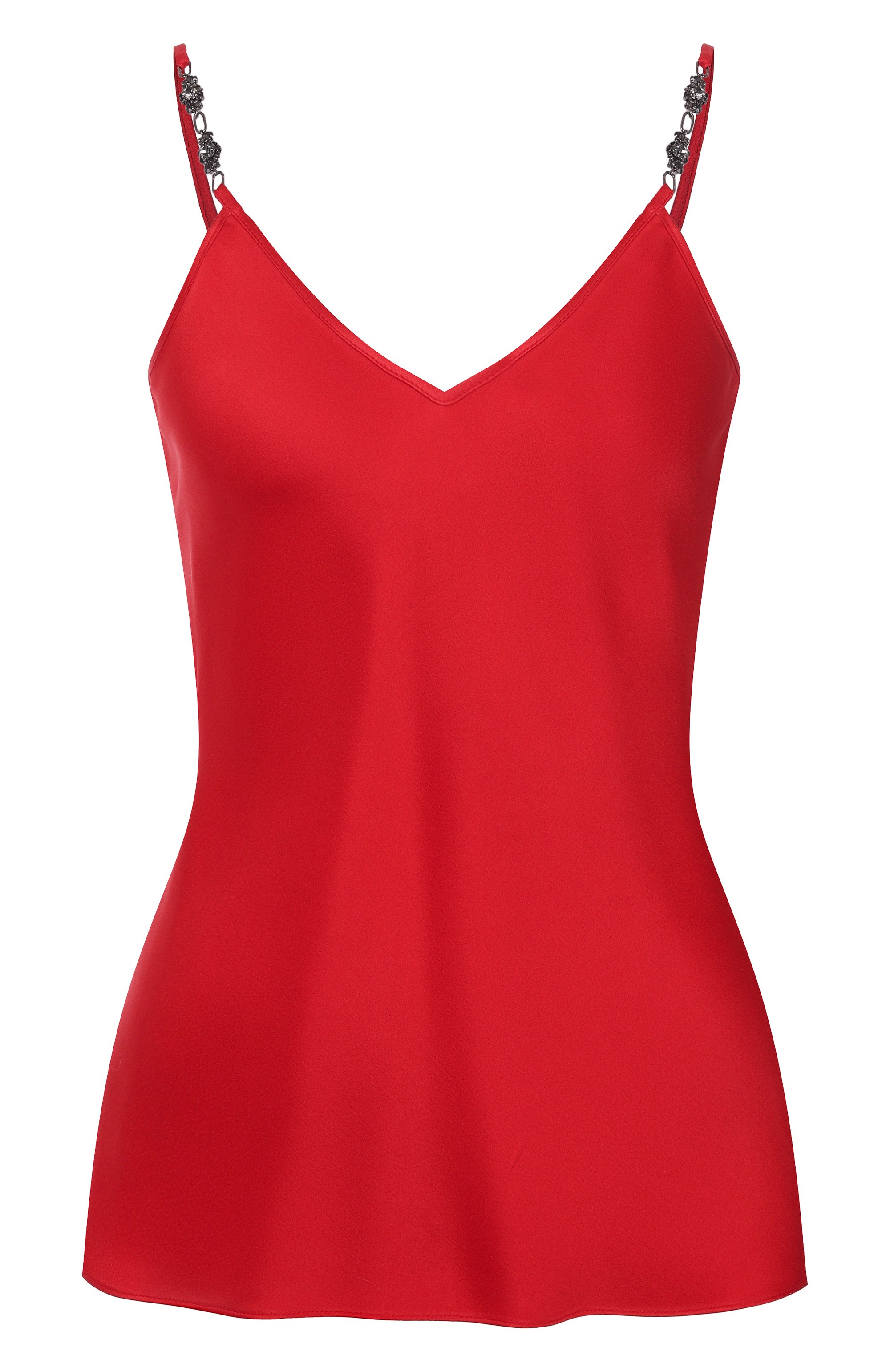 Атласный топ MAX MARA STUDIO красного цвета по цене 35150 руб., арт. AFELI0, фото 1 Атласный топ MAX MARA STUDIO, арт. AFELI0, фото 1