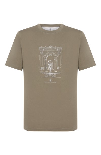 Хлопковая футболка BRUNELLO CUCINELLI, арт. M0B138521P, фото 1