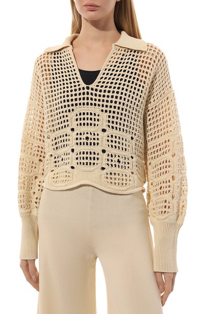 Хлопковый свитер BEATRICE .B, арт. 23FE8274KNIT, фото 3