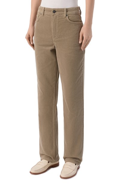 Вельветовые брюки 12 STOREEZ бежевого цвета по цене 19000 руб., арт. 137684, фото 3 Вельветовые брюки 12 STOREEZ, арт. 137684, фото 3