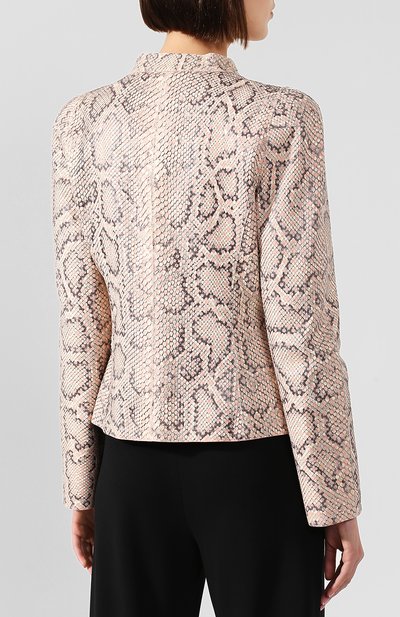 Кожаная куртка GIORGIO ARMANI разноцветного цвета по цене 1045000 руб., арт. 1AG04P/1AP14/PBIV, фото 4 Кожаная куртка GIORGIO ARMANI, арт. 1AG04P/1AP14/PBIV, фото 4