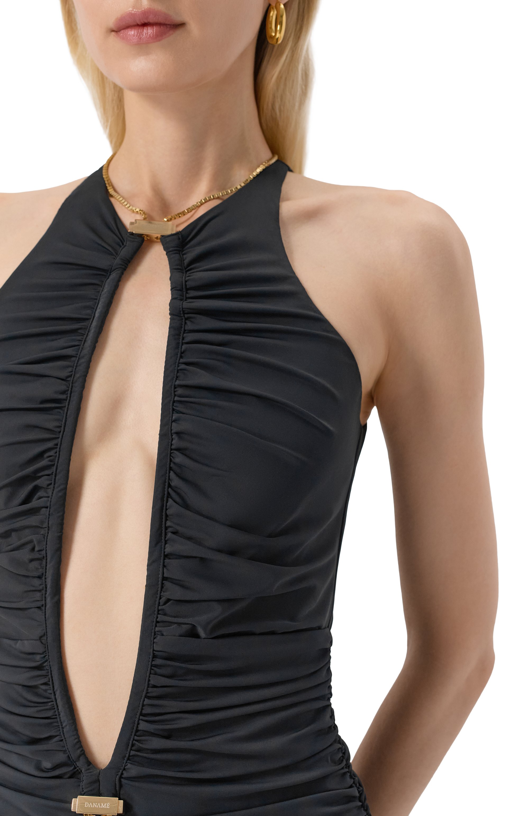 Платье DANAME черного цвета по цене 121500 руб., арт. 625FW67360, фото 4 Платье DANAME, арт. 625FW67360, фото 4