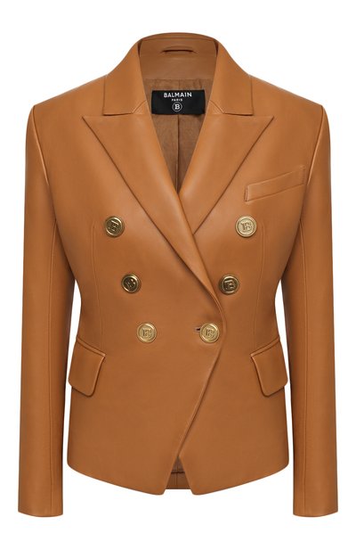 Женский кожаный жакет BALMAIN, арт. UF07110/L057
