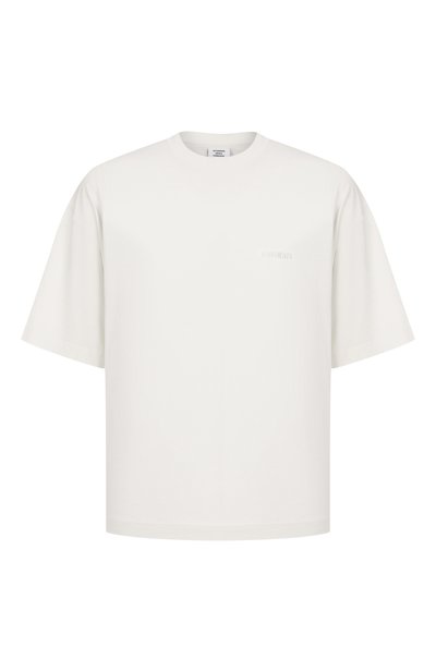 Мужская хлопковая футболка VETEMENTS, арт. UH76TR100I/1000 LIGHT JERSEY