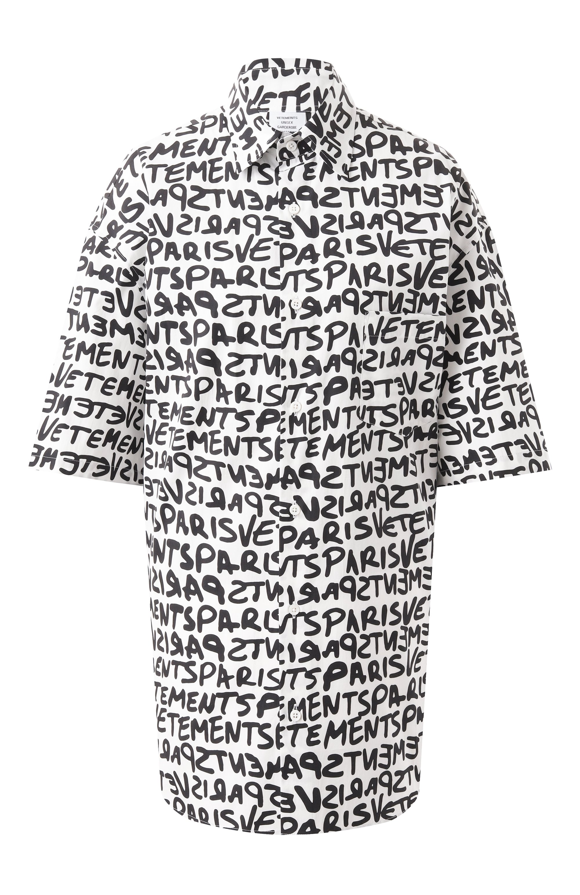 Хлопковая рубашка VETEMENTS, арт. UE64SH800WB, фото 1