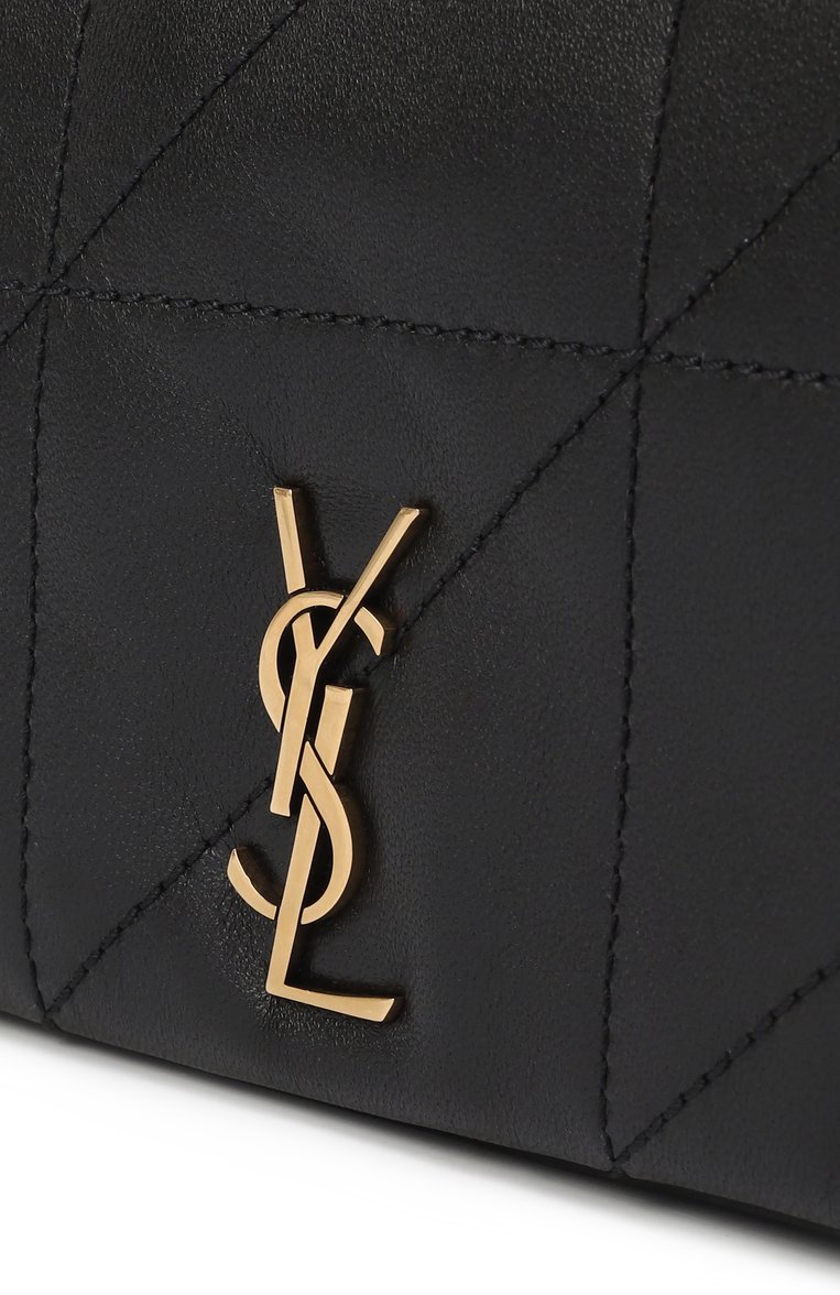 Женская сумка jamie 4.3 small SAINT LAURENT черного цвета, арт. 766754/AAB32 | Фото 3 (Ремень/цепочка: На ремешке; Размер: small; Материал: Натуральная кожа; Автоматизация ТО: Проставлено; Автоматизация состава: Проставлено)