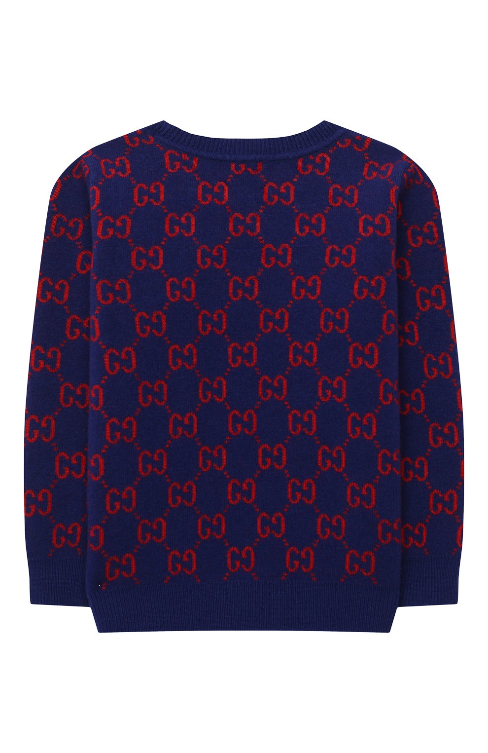 Шерстяной пуловер GUCCI темно-синего цвета по цене 42900 руб., арт. 615384/XKBD7, фото 2 Шерстяной пуловер GUCCI, арт. 615384/XKBD7, фото 2