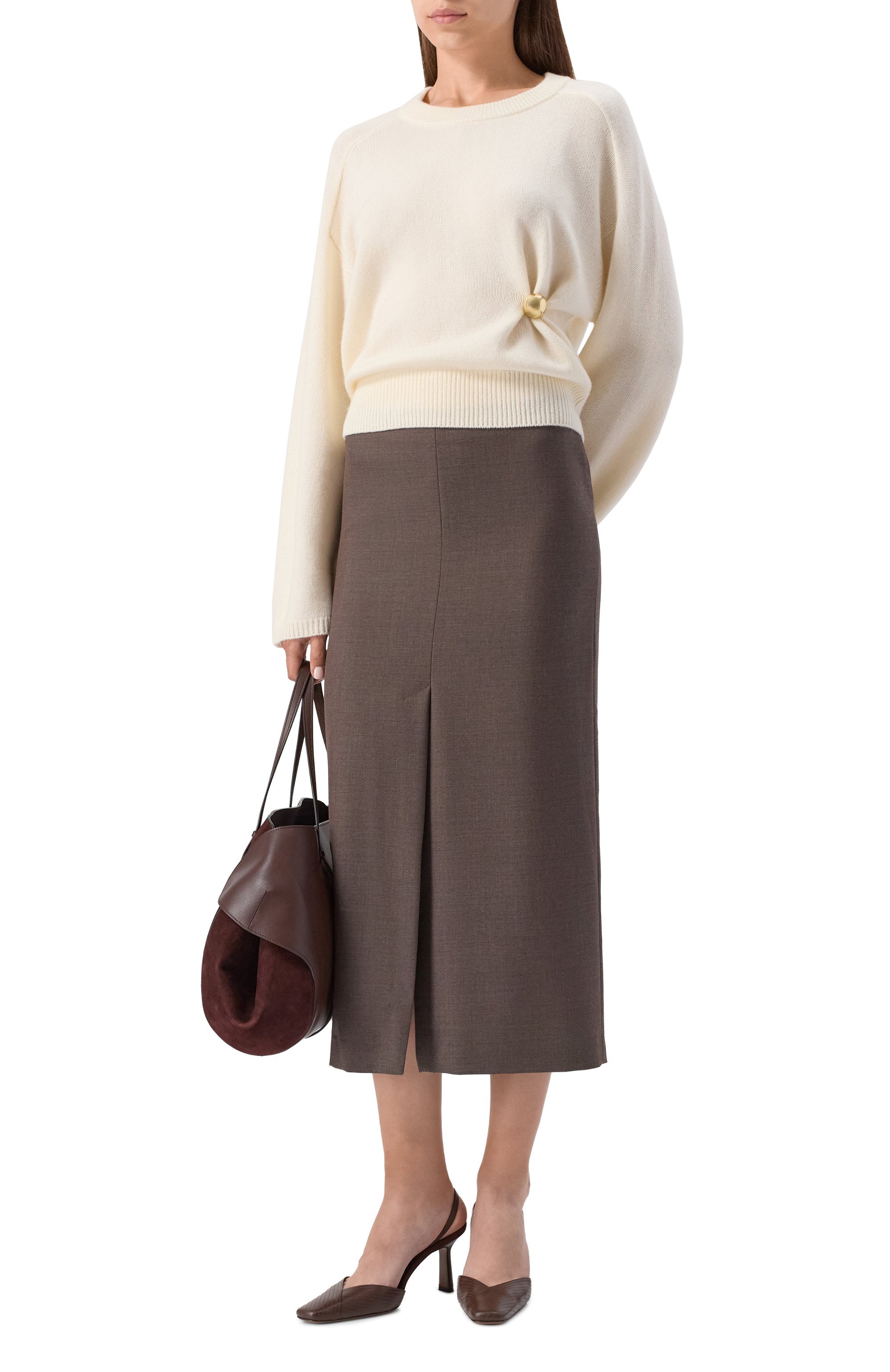 Шерстяная юбка ERIKA CAVALLINI, арт. P5WZ18, фото 2