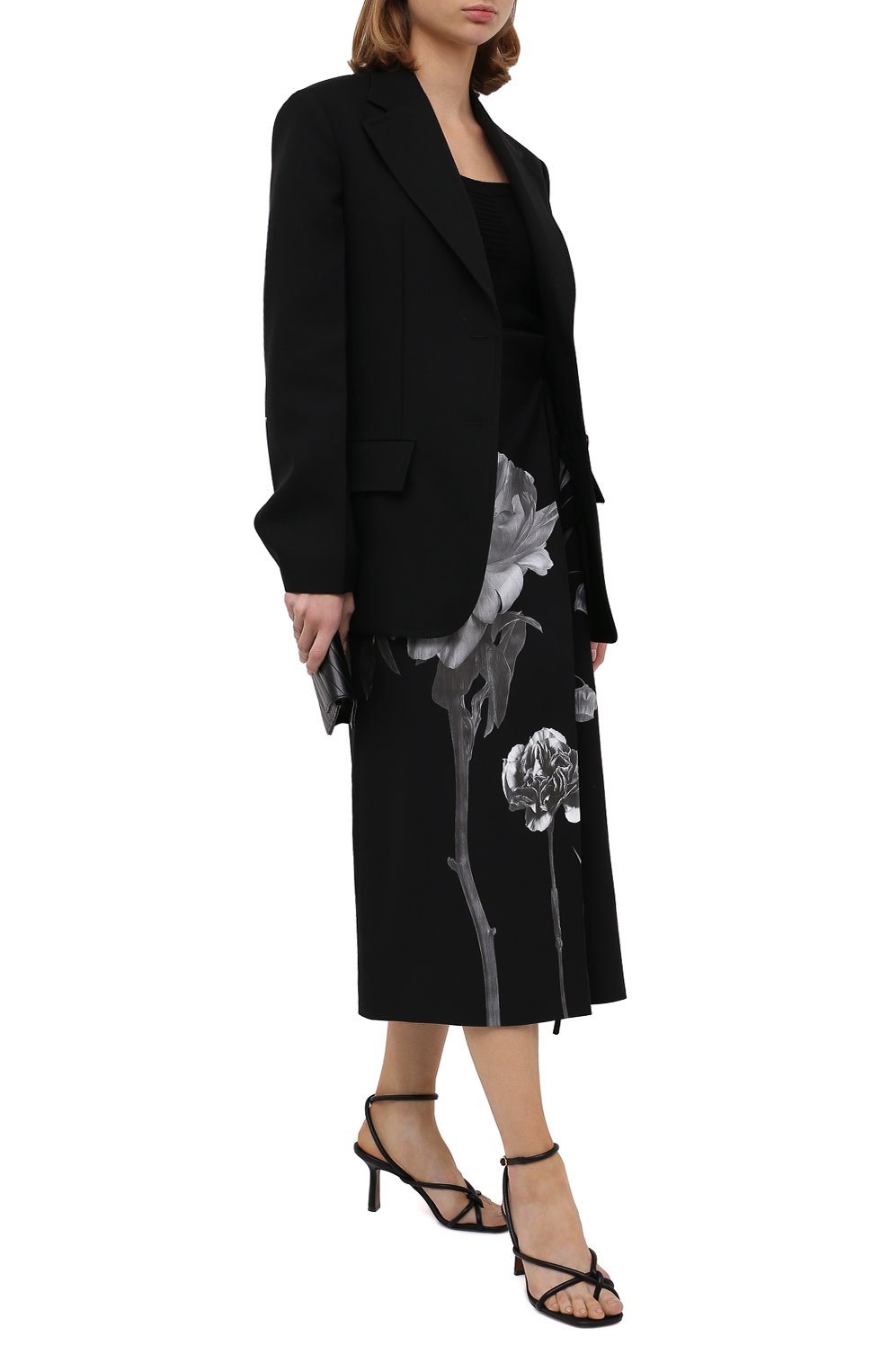 Юбка из шерсти и шелка VALENTINO, арт. UB0RA6P11CF, фото 3