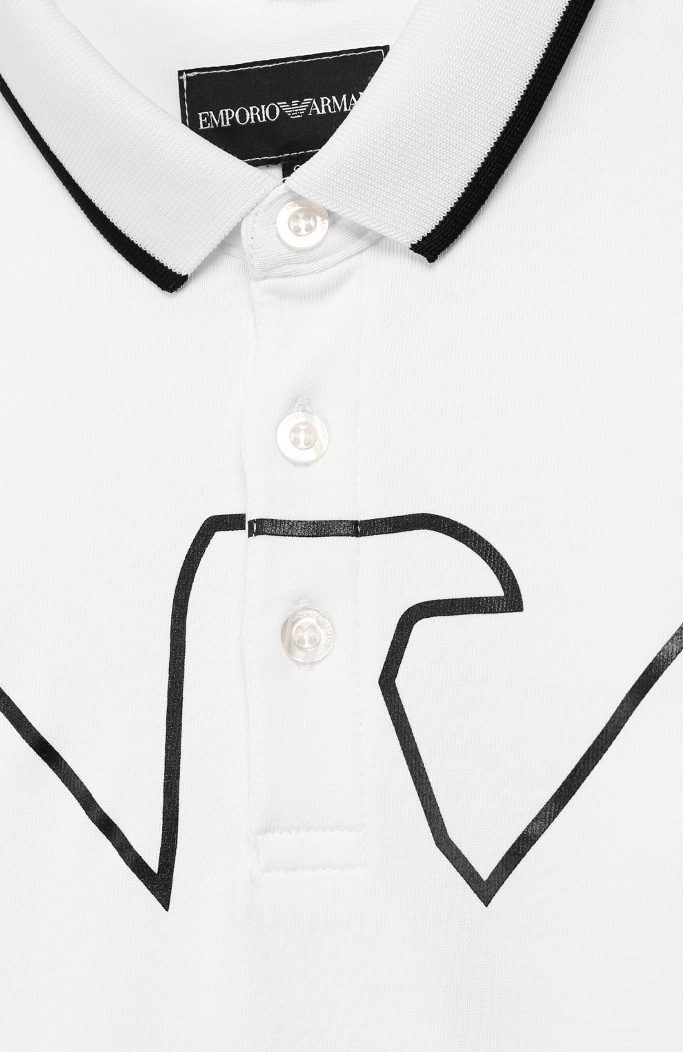 Хлопковое поло EMPORIO ARMANI, арт. 6G4FJ4/4J2NZ, фото 3