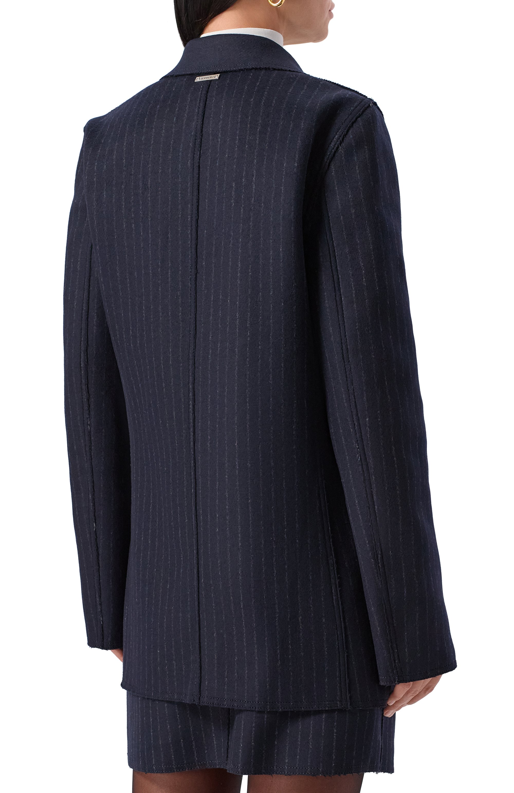 Шерстяной жакет ICEBERG темно-синего цвета по цене 79100 руб., арт. L031/3079, фото 4 Шерстяной жакет ICEBERG, арт. L031/3079, фото 4