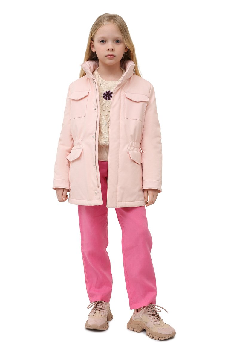 Хлопковый пуловер MONCLER, арт. H1-954-9C000-02-M1367/8-10A, фото 2