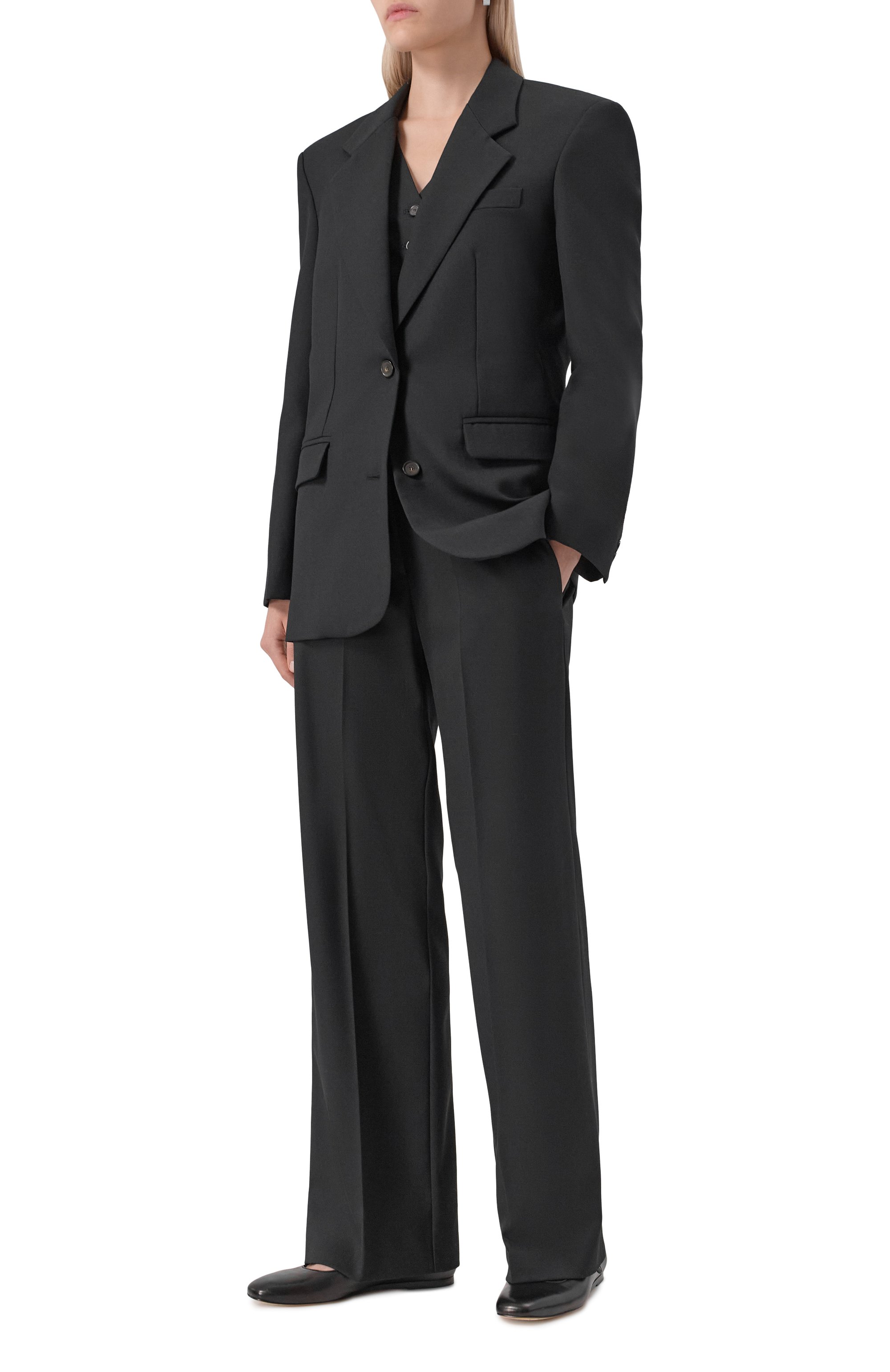 Брюки ERIKA CAVALLINI черного цвета по цене 47600 руб., арт. P5WH18, фото 2 Брюки ERIKA CAVALLINI, арт. P5WH18, фото 2