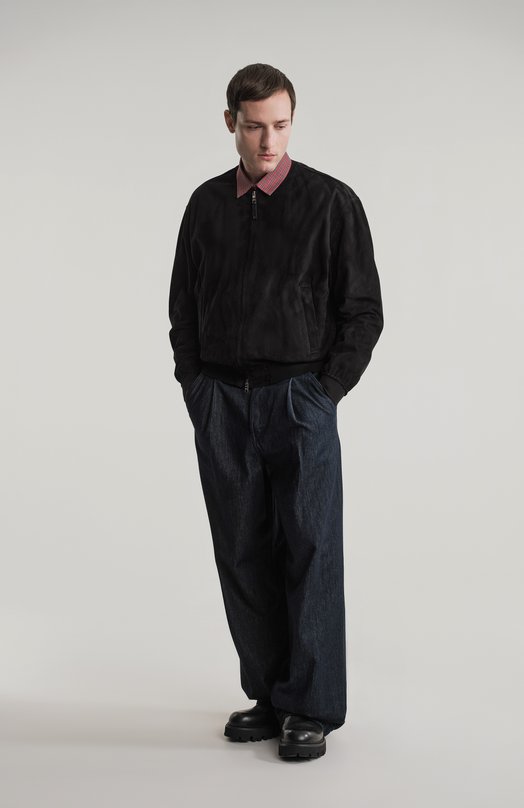 Замшевый бомбер Dolce & Gabbana G9BL0L/GI913 Чёрный  G9BL0L/GI913 Фото 8