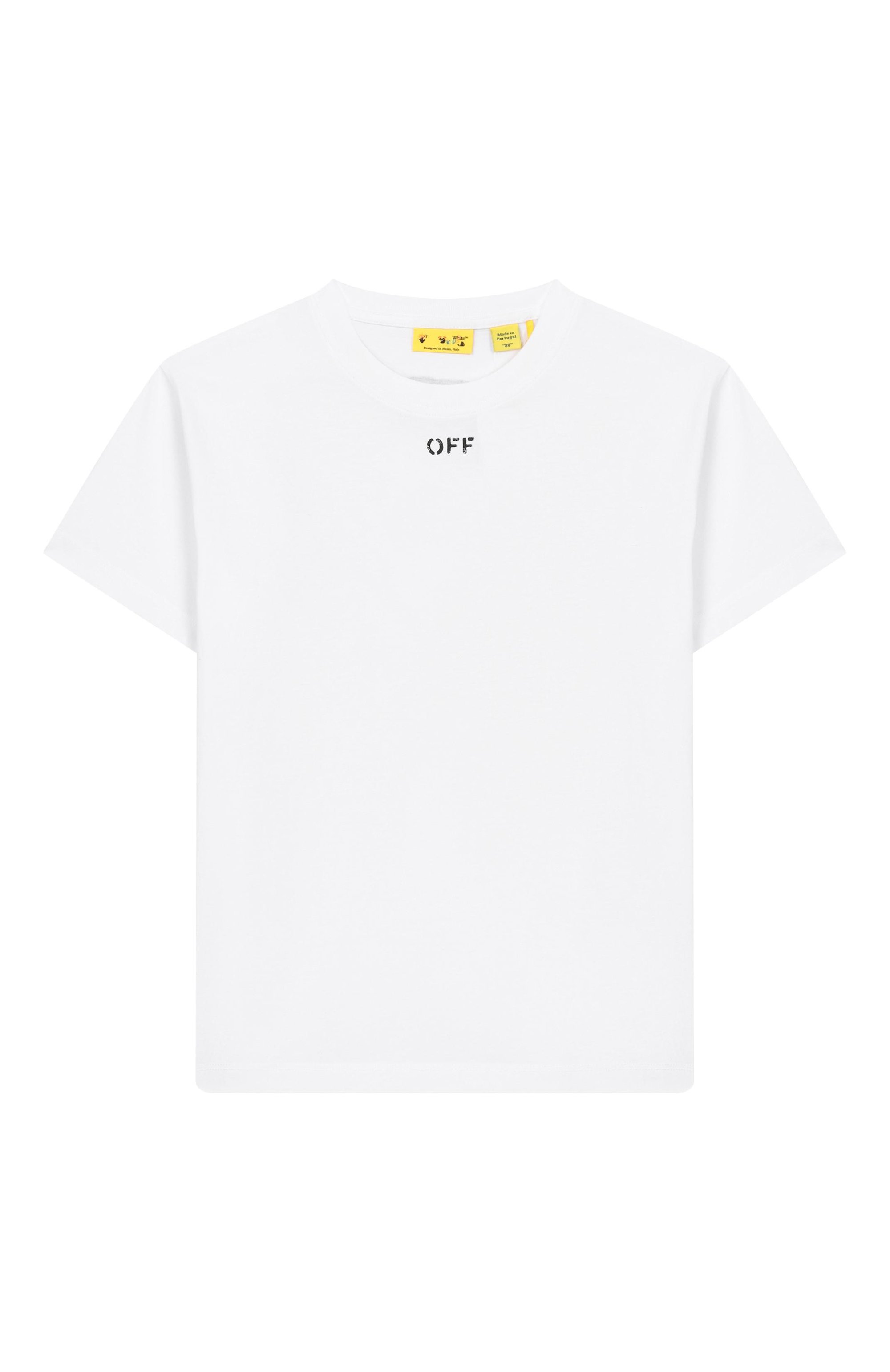 Хлопковая футболка OFF-WHITE, арт. 0BAA002S26JER006, фото 1