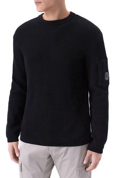 Хлопковый свитер C.P. COMPANY, арт. 20CMKN095A/110560A, фото 3