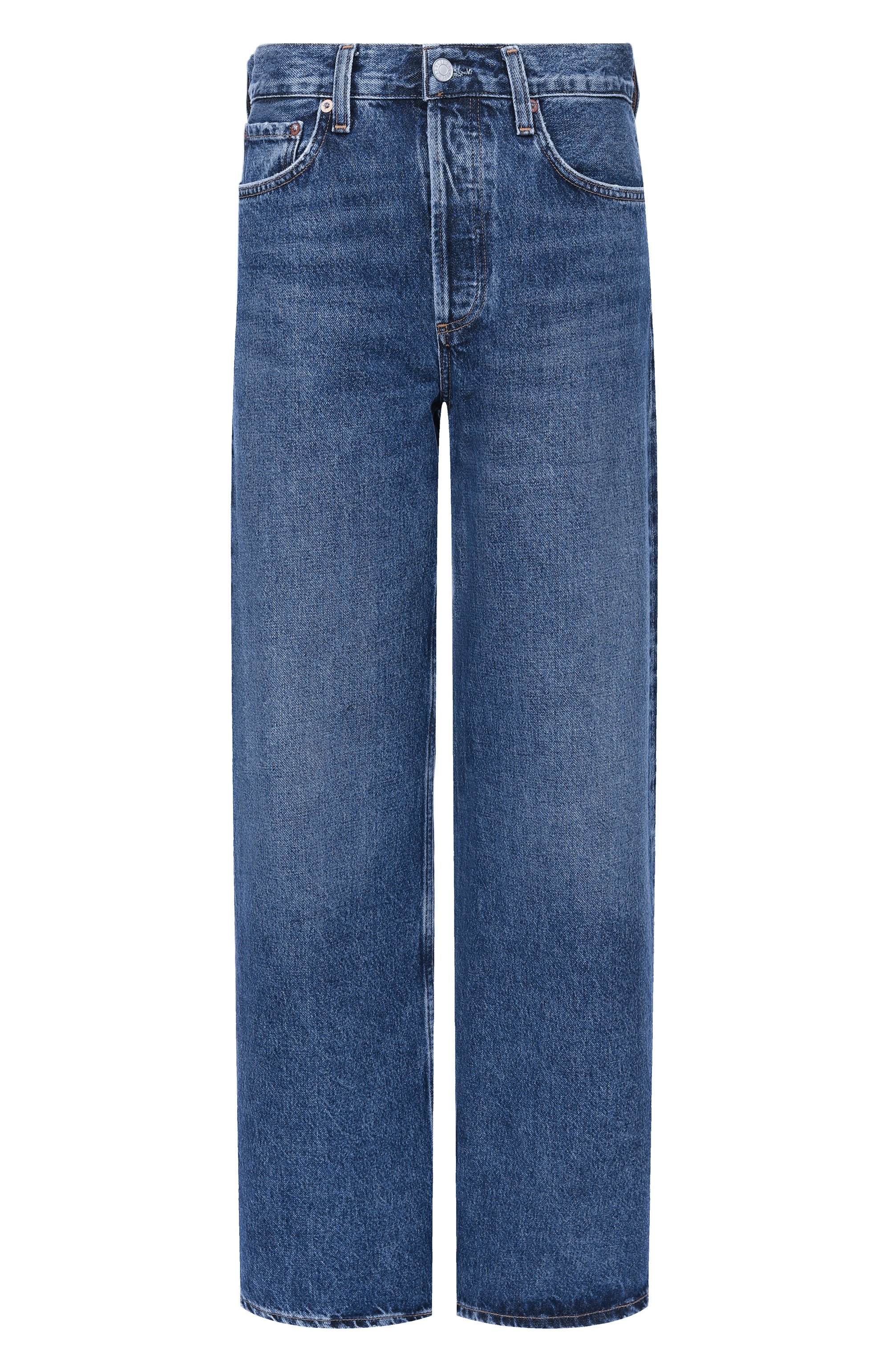 Джинсы arc AGOLDE синего цвета по цене 55300 руб., арт. A290-1206, фото 1 Джинсы arc AGOLDE, арт. A290-1206, фото 1