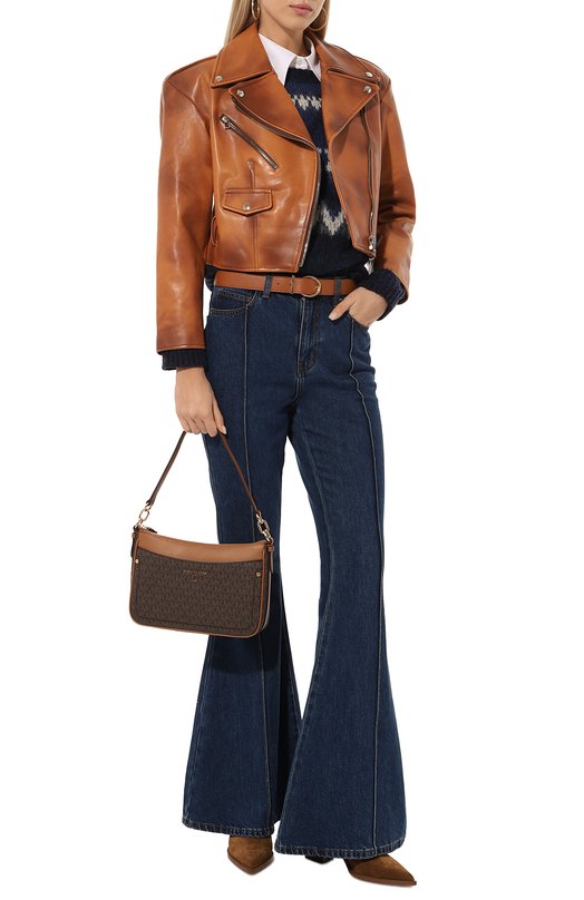 Сумка Jet Set medium MICHAEL Michael Kors 32S1GT9C8B Коричневый  32S1GT9C8B Фото 7