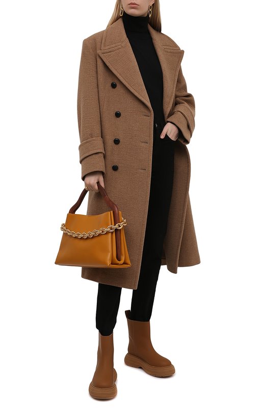 Кожаные полусапоги Marte Gia Couture Коричневый, фото 2