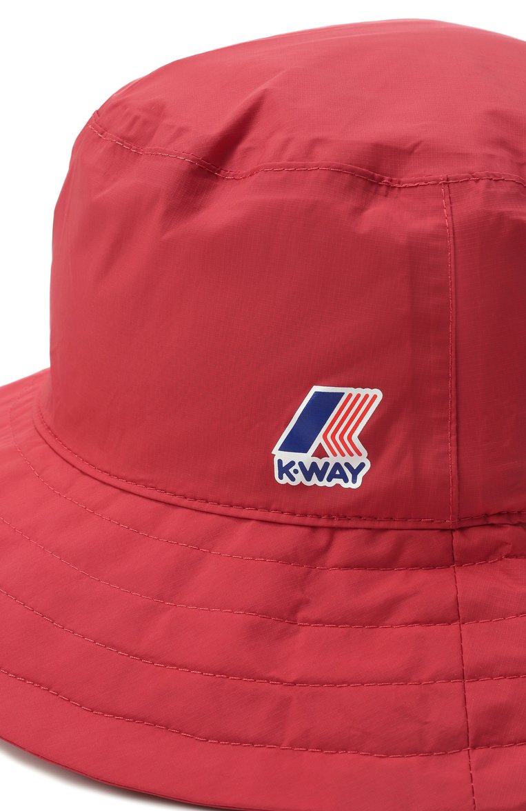 Мужская панама K-WAY красного цвета, арт. K2126RW | Фото 4 (Материал: Синтетический материал, Текстиль; Нос: Не проставлено)