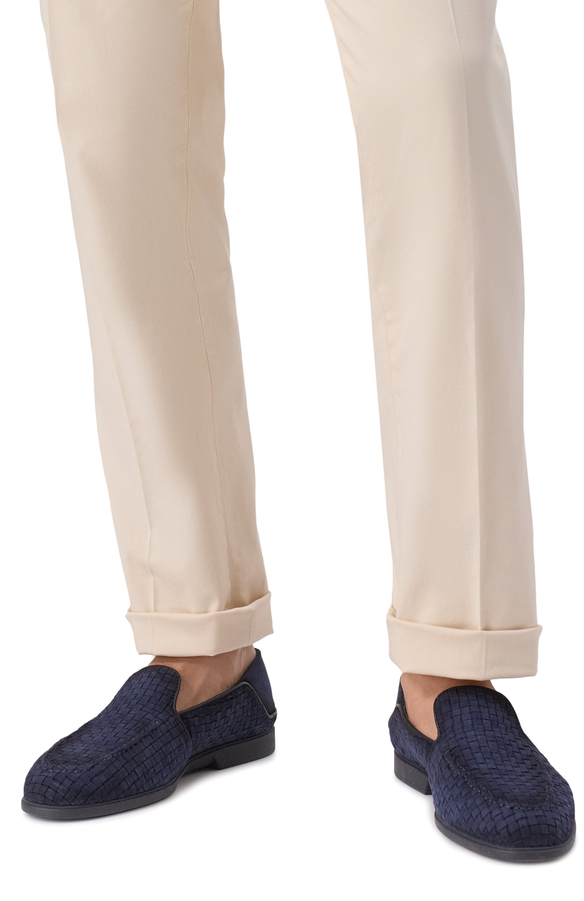 Замшевые лоферы malibu SANTONI, арт. MGAG1903600TSAYC, фото 3