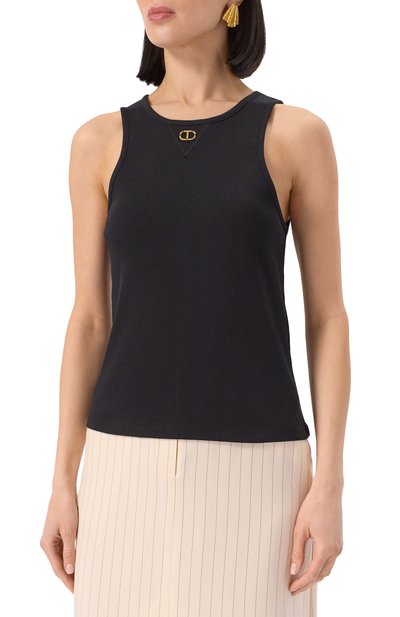 Хлопковая майка TWINSET, арт. 251TP2550, фото 3